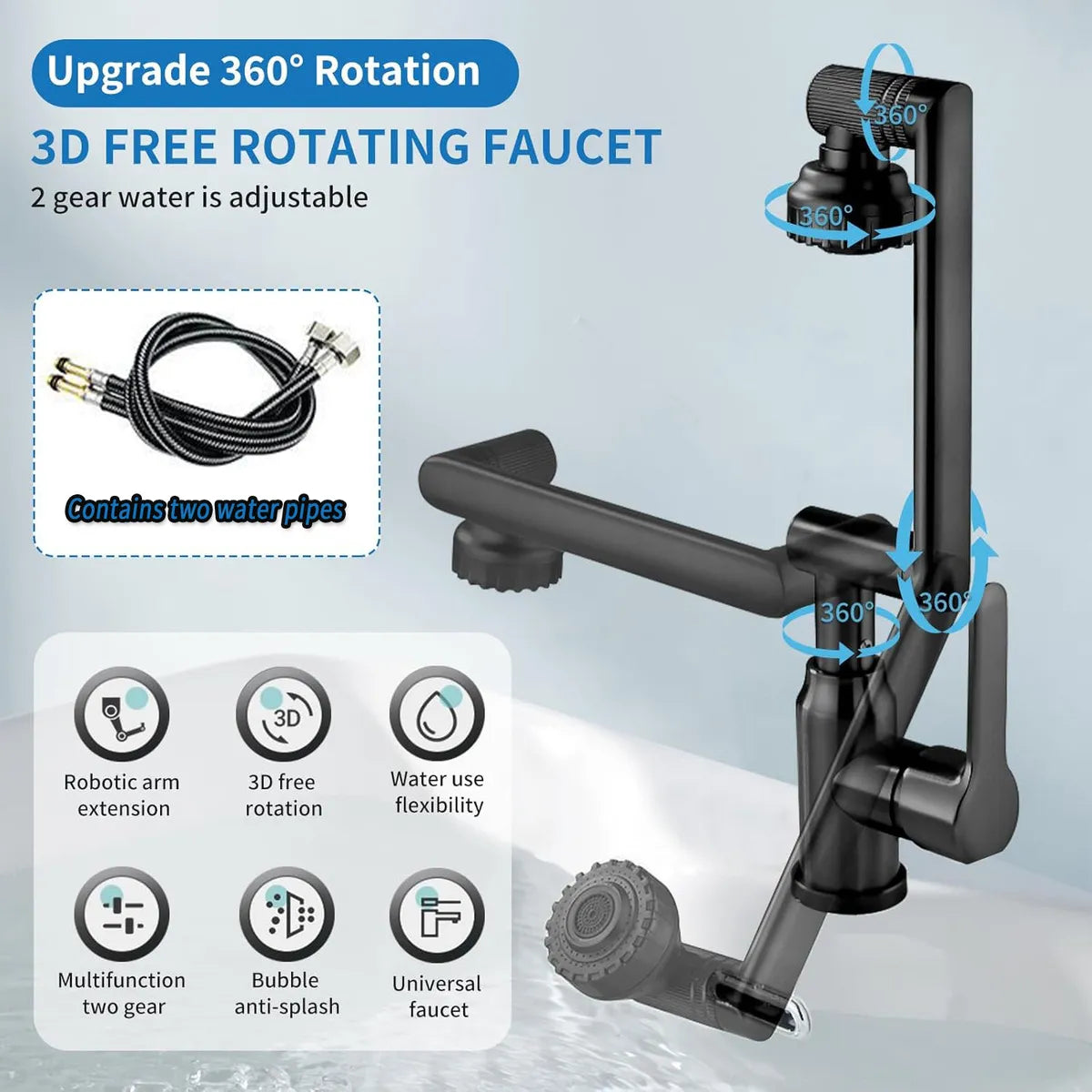 Grifo Flexible de 1080 Grados