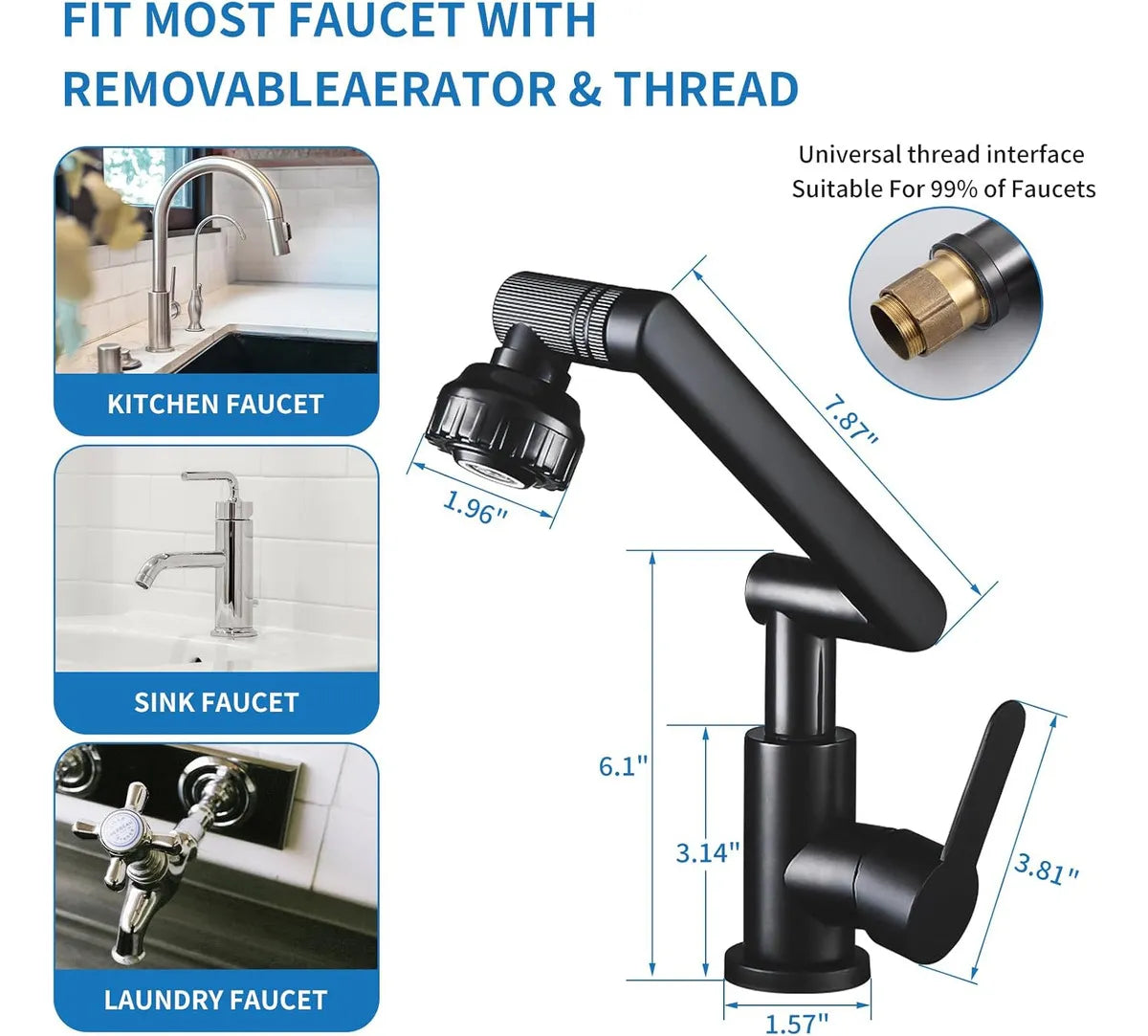 Grifo Flexible de 1080 Grados