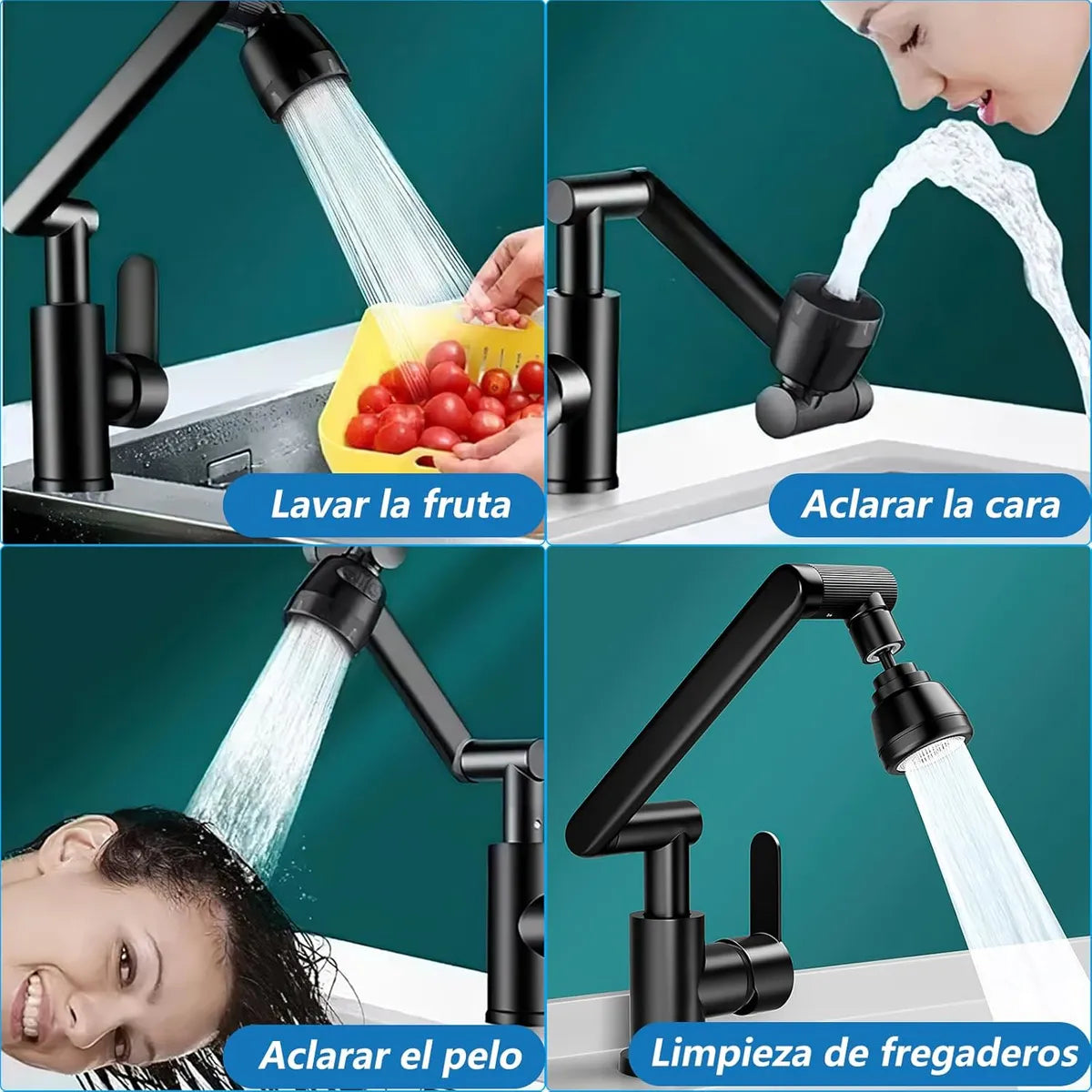 Grifo Flexible de 1080 Grados