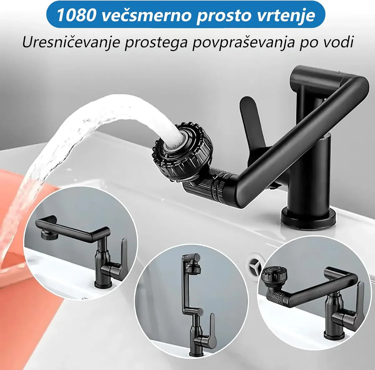 Grifo Flexible de 1080 Grados