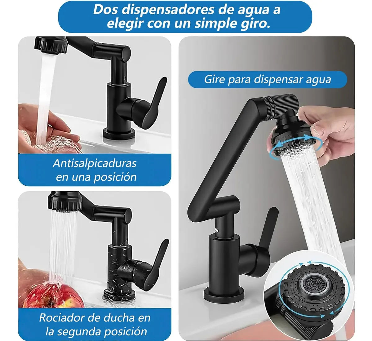 Grifo Flexible de 1080 Grados