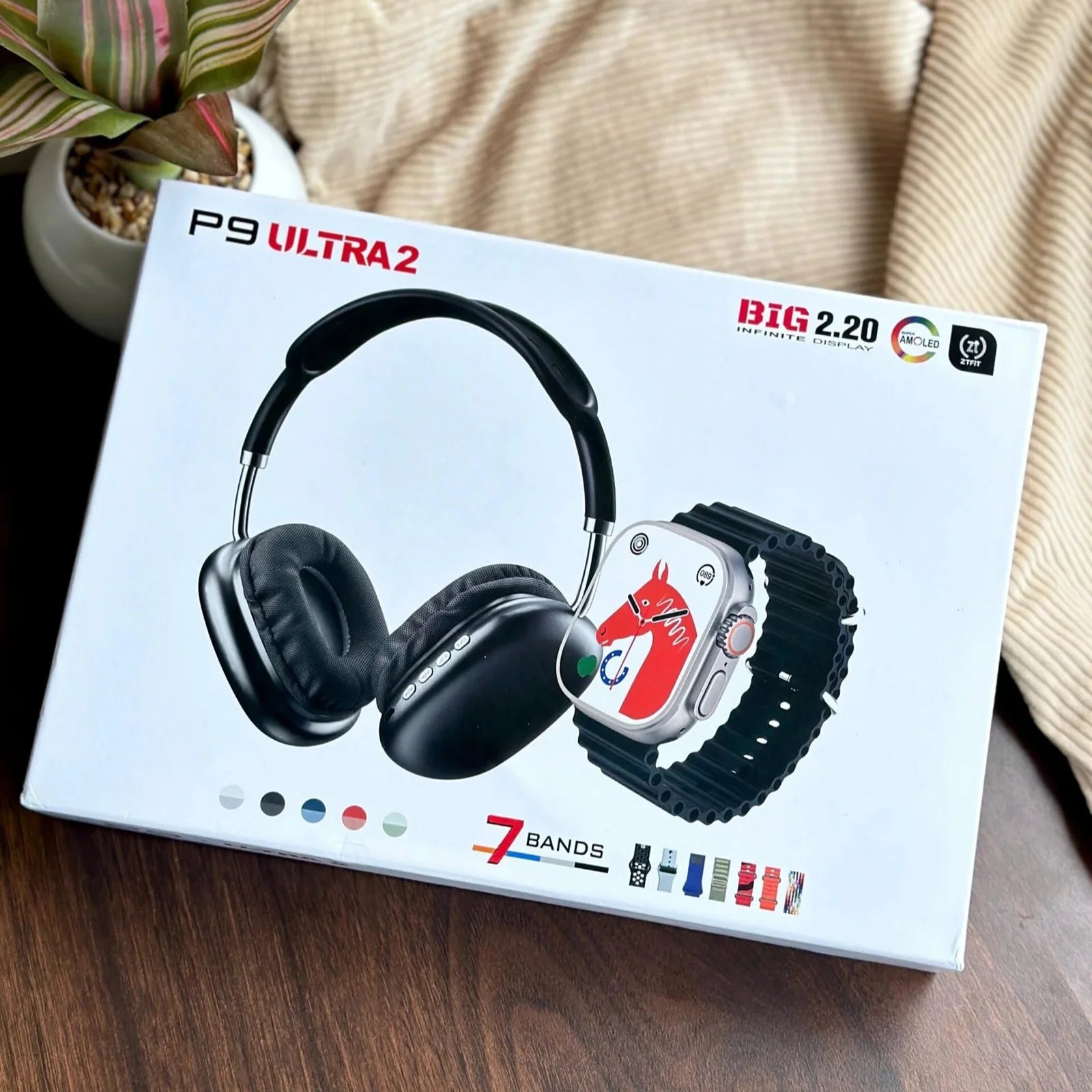 SET SMARTWATCH ULTRA Y AUDÍFONOS BLUETOOTH