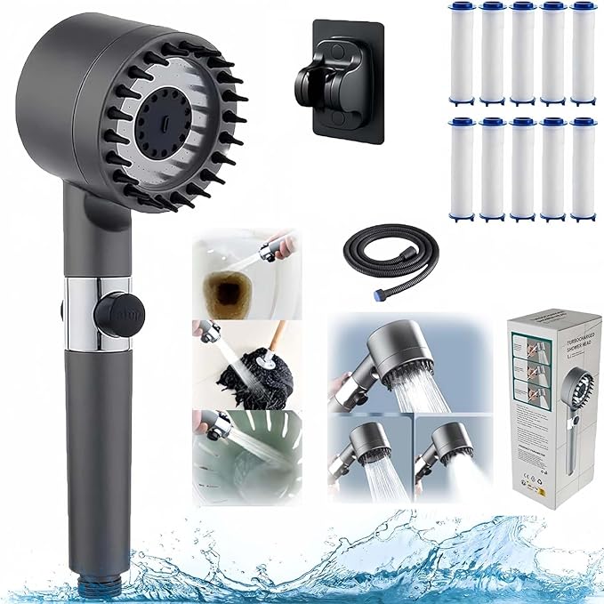 Cabezal De Ducha Con Masajeador