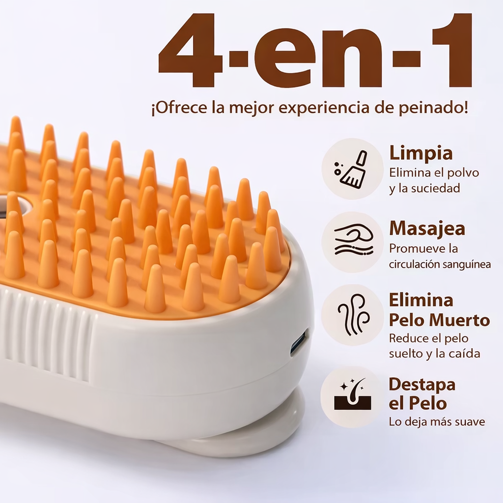 Cepillo de vapor para mascotas